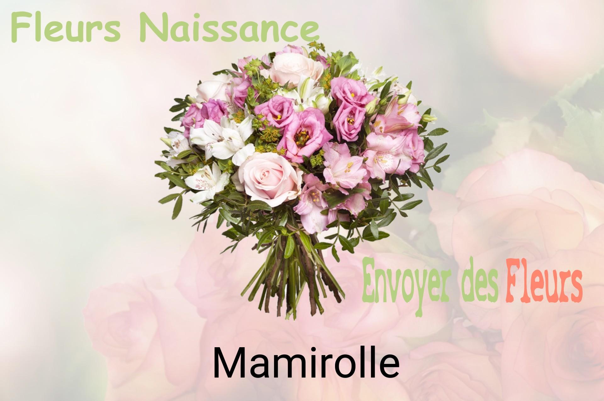 Bouquet de fleurs de naissance livré à Mamirolle